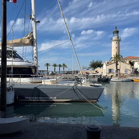 Cap Marina By L'avenue - Vue Xxl - Terrasse Au Bord De L'eau - Plein Sud - 2 - Port Camargue Apartman