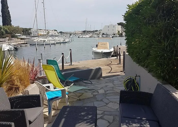 アパート Cap Marina By L'avenue - Vue Xxl - Jacuzzi - Terrasse Au Bord De L'eau - Plein Sud - 2 - Port Camargue