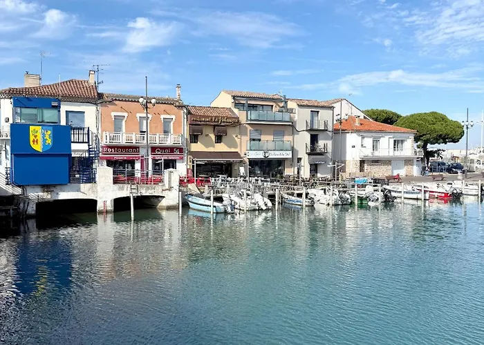Cap Marina By L'avenue - Vue Xxl - Jacuzzi - Terrasse Au Bord De L'eau - Plein Sud - 2 - Port Camargue アパート ル・グロー・デュ・ロワ
